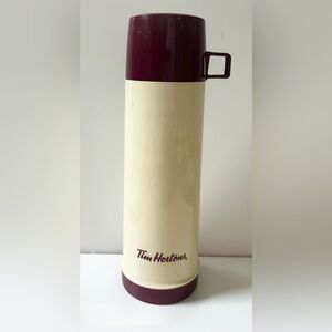 VINTAGE Tim Hortons 32oz glass interior thermos in excellent condition